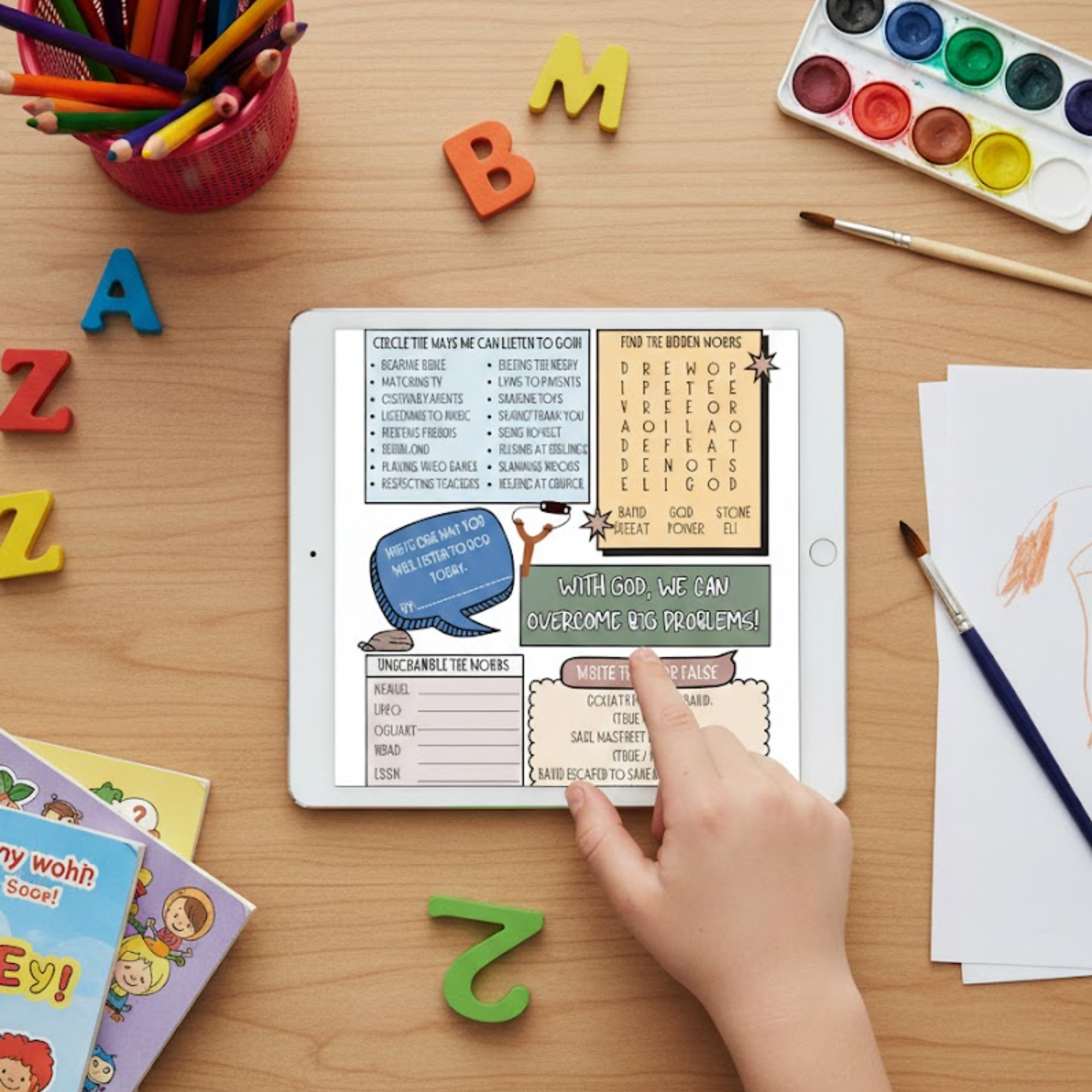 Sunday School Curriculum, Complete Bible Activity Book for Kids, Bible Study, Bible Workbook Coloring, Tracing, Activity, Old Testament, New Testament, PRINTABLE