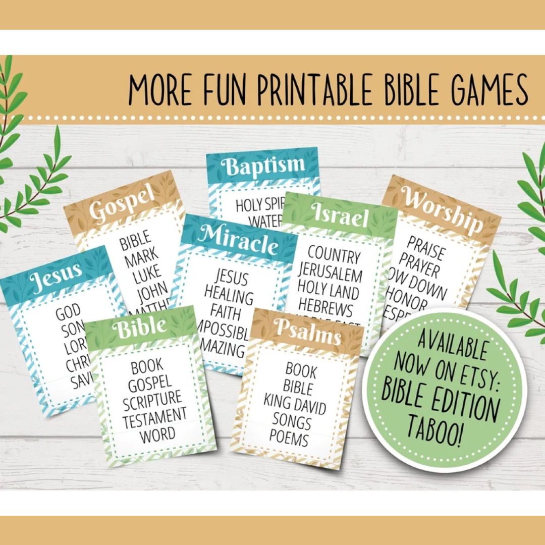 Christian Bible Feud Game | Bible Family Feud-Style Game Show | Church Family Feud | Bible Family Feud Questions | Printable Bible Games