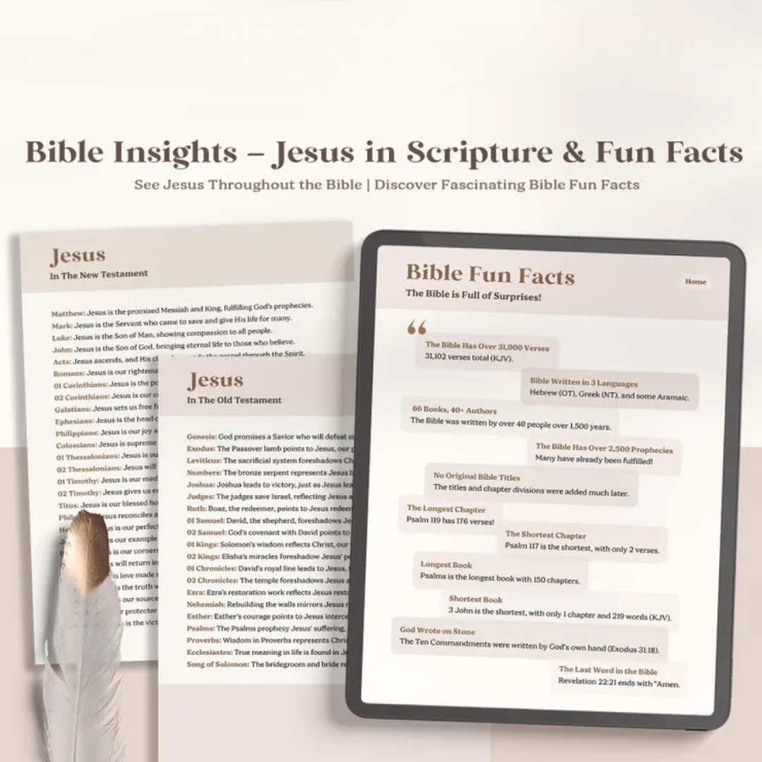 Digital Bible Summary Guide & Faith Journal | Printable Bible Study Journal | Bible Study Guide | Printable Prayer Journal | Digital Planner