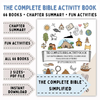 Complete Bible Activity Book for Kids, Bible Study, Bible Workbook Coloring, Tracing, Activity, Old Testament, New Testament, PRINTABLE