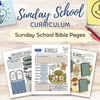 Sunday School Curriculum, Complete Bible Activity Book for Kids, Bible Study, Bible Workbook Coloring, Tracing, Activity, Old Testament, New Testament, PRINTABLE