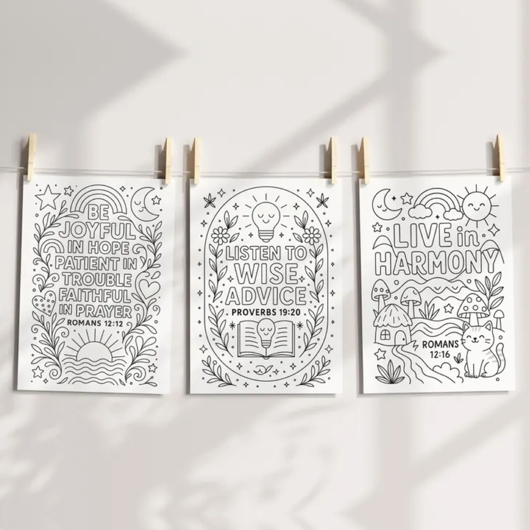 200 Bible Verse Coloring Pages, Digital Download, Scripture Faith Coloring, Christian Printables, Boho Bible Art, Bible Coloring for Kids