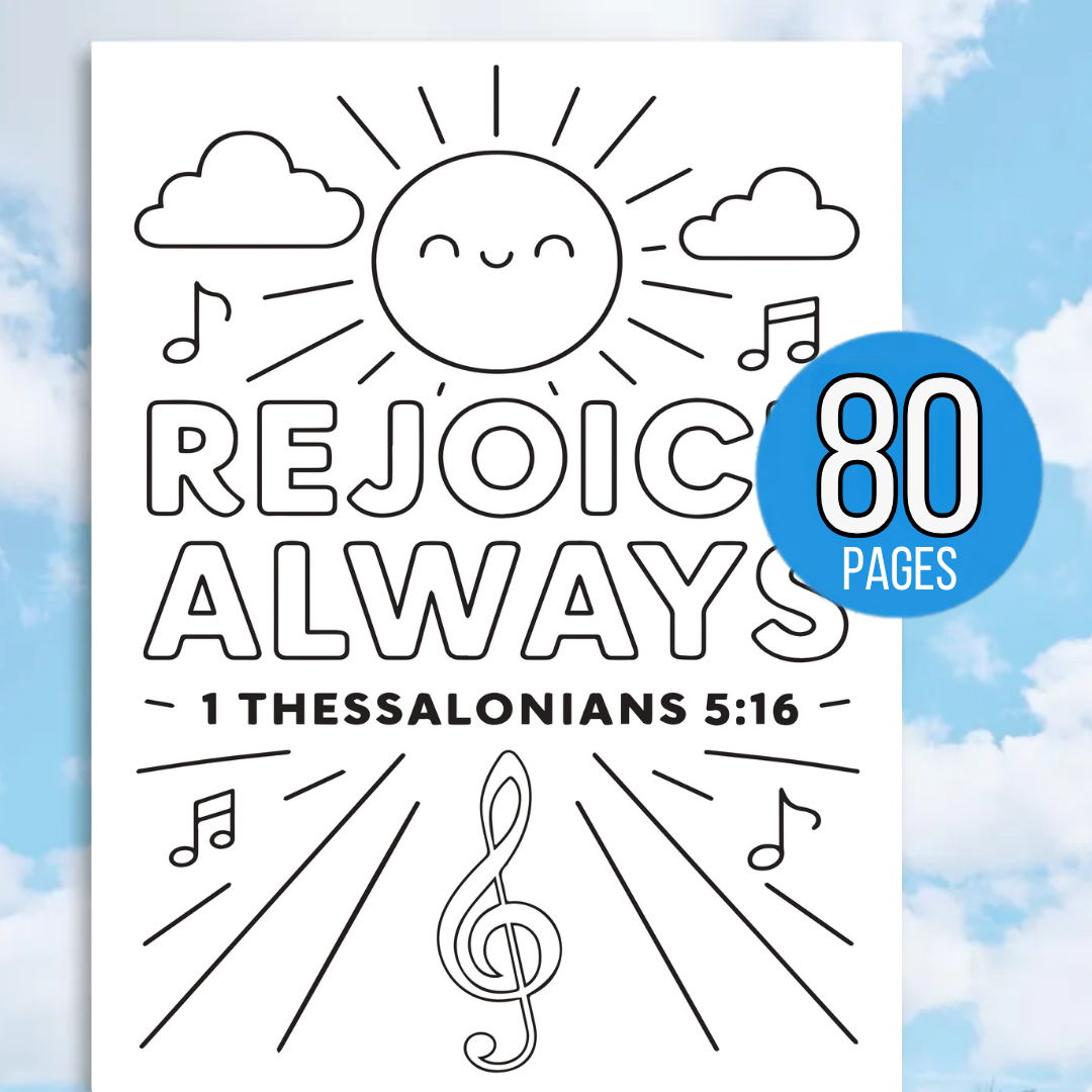 Kids Bible Verse Coloring Pages, 80+ Pages, Affirmations, Sunday School, Christian Coloring Pages